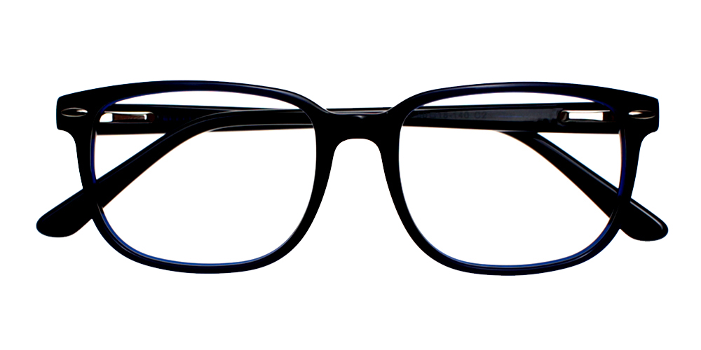 Berkeley Black & Blue Prescription Glasses Front