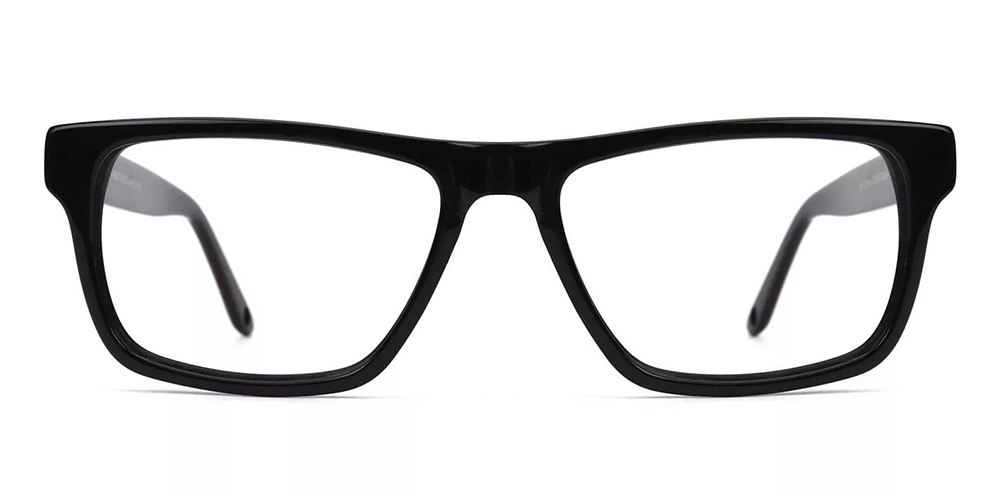 Hillsboro Black Prescription Glasses Face