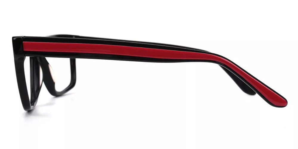 Hillsboro Black Prescription Glasses Leg