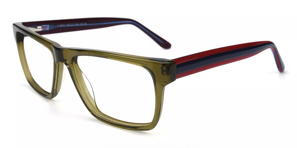 Hillsboro Green Prescription Glasses Side