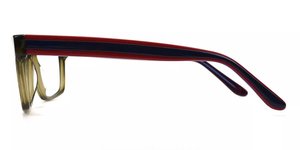Hillsboro Green Prescription Glasses Leg