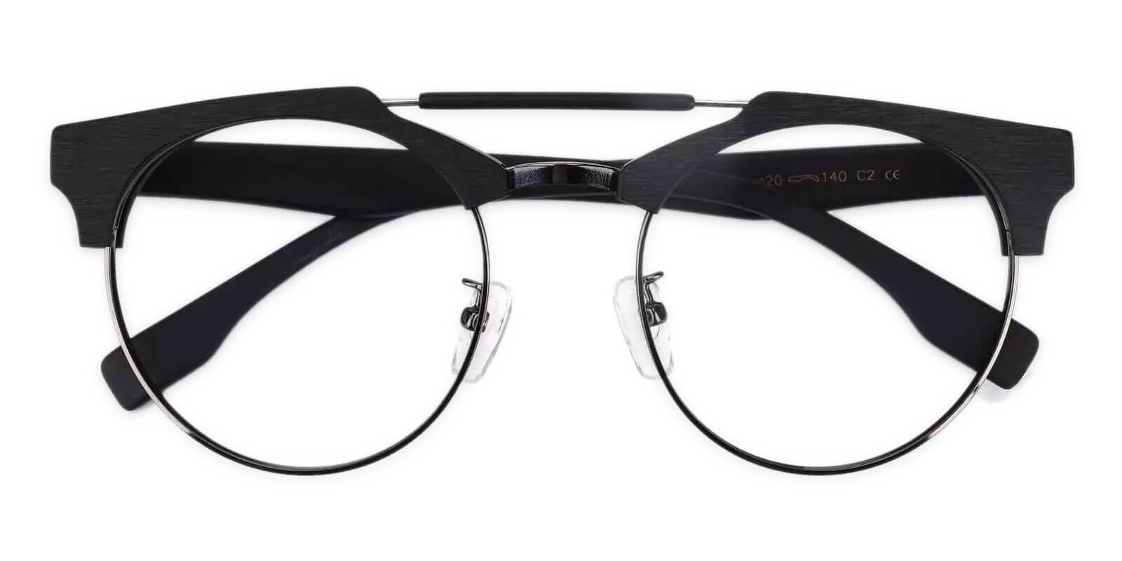 Kylie Black Prescription Glasses Front
