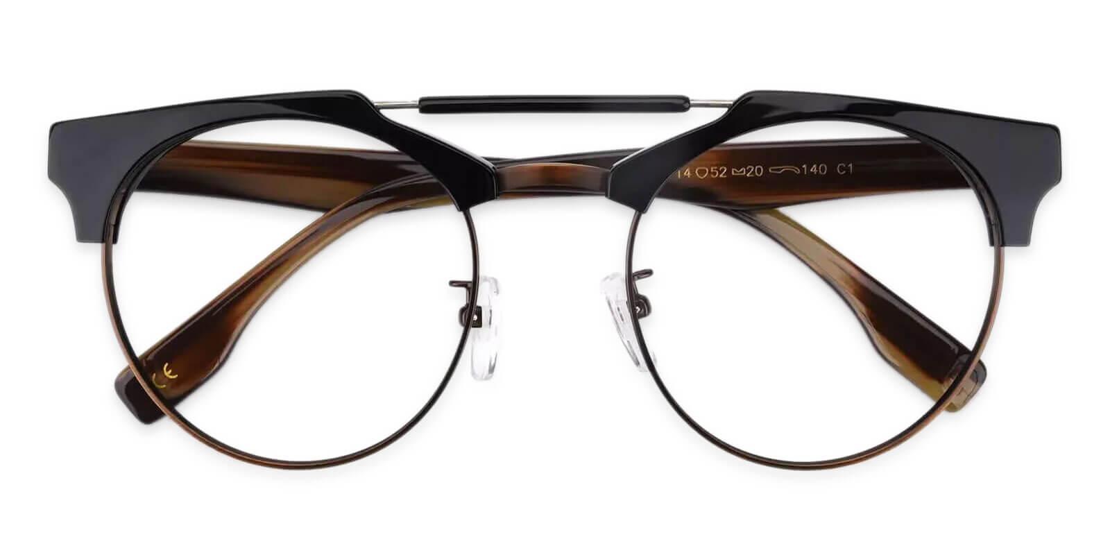 Kylie Black & Brown Prescription Glasses Front
