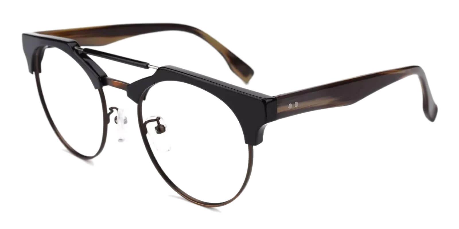 Kylie Black & Brown Prescription Glasses Side
