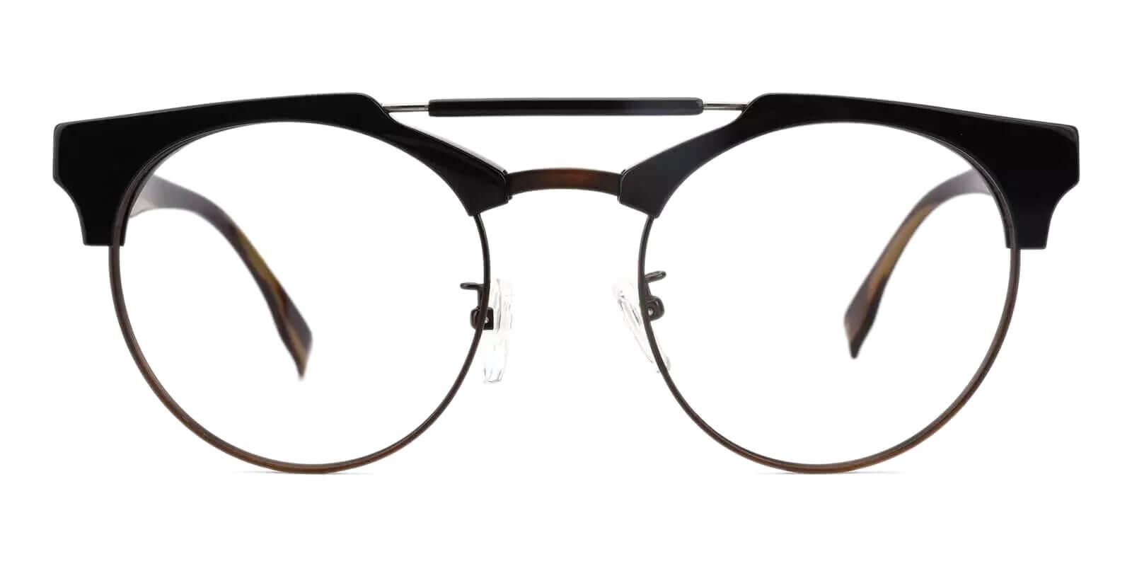 Kylie Black & Brown Prescription Glasses Face