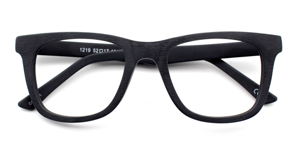 Nathan Black Prescription Glasses Front