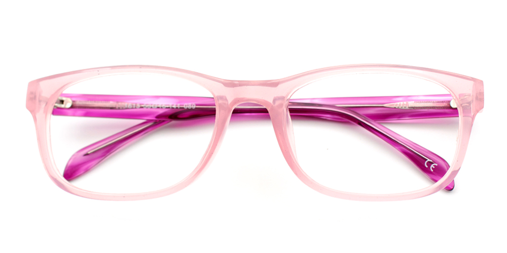 Sarah Pink Prescription Glasses Front