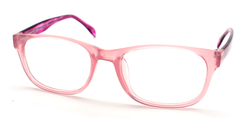 Sarah Pink Prescription Glasses Side