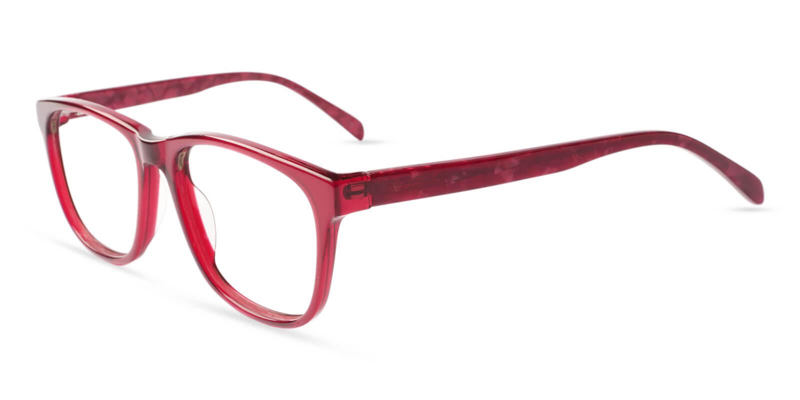 Nora Red Prescription Glasses Side