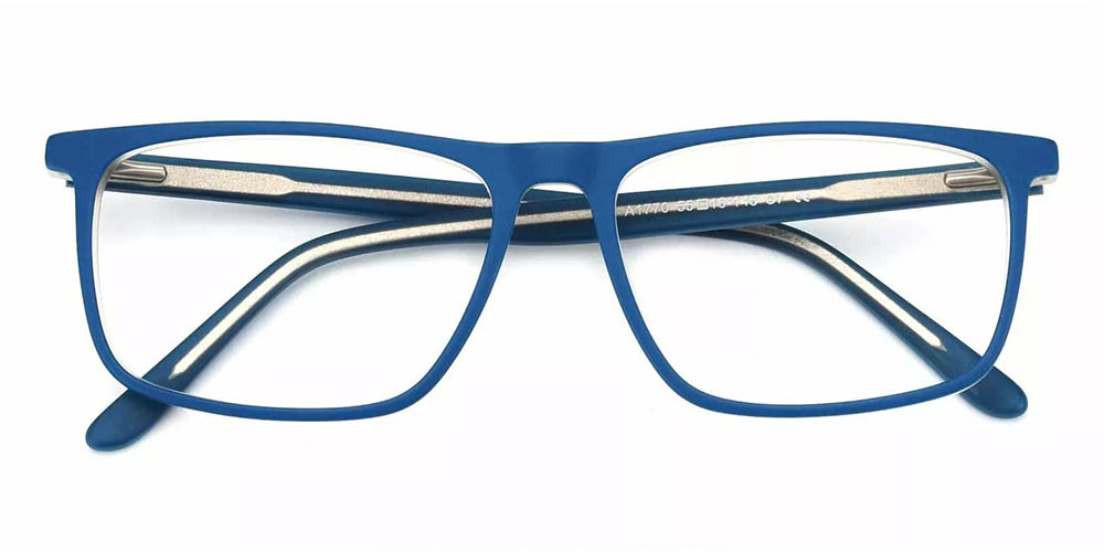 Charleston Blue Prescription Glasses Front