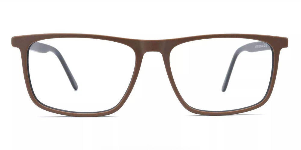Charleston Brown Prescription Glasses Face