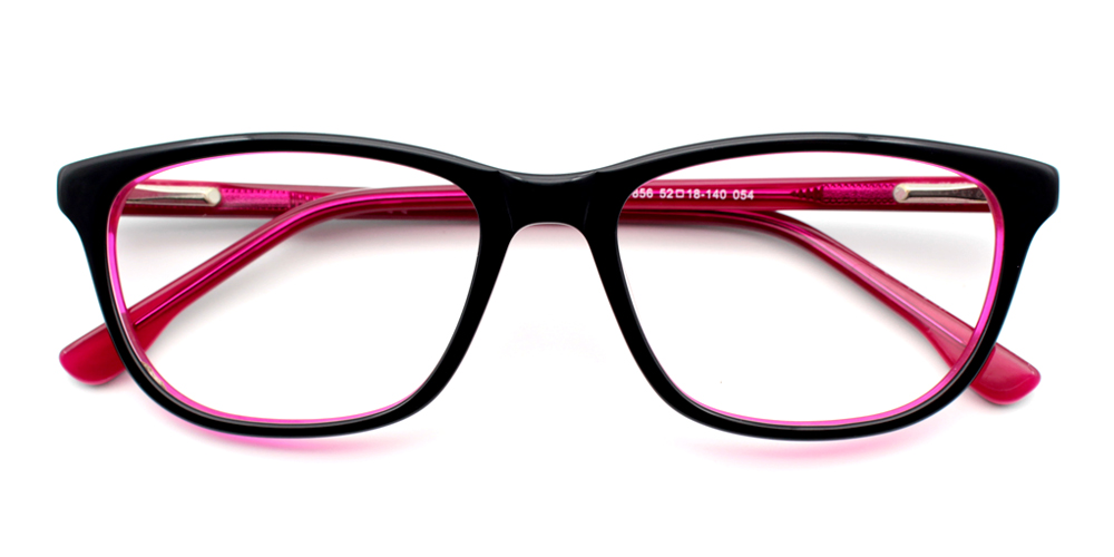 Harper Black & Red Presdcription Glasses Front