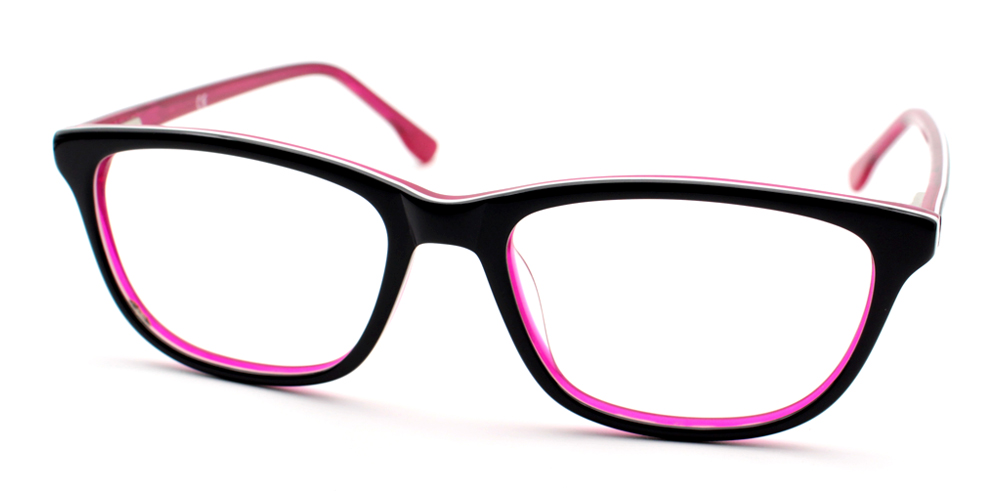 Harper Black & Red Presdcription Glasses Side