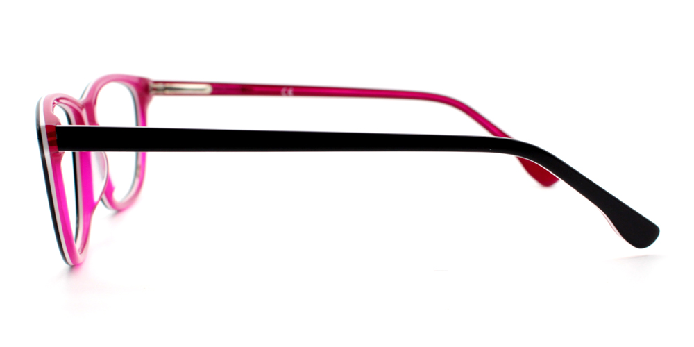 Harper Black & Red Presdcription Glasses Leg