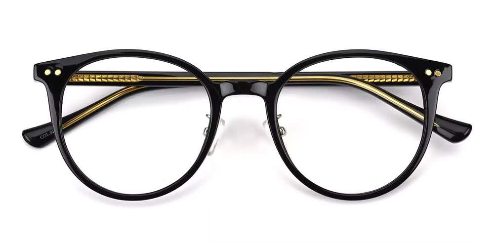 Greeley Black Prescription Glasses Front