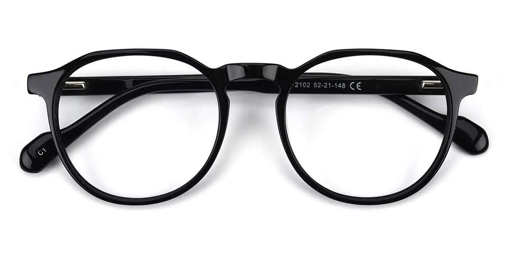 Inglewood Black Prescription Glasses Front