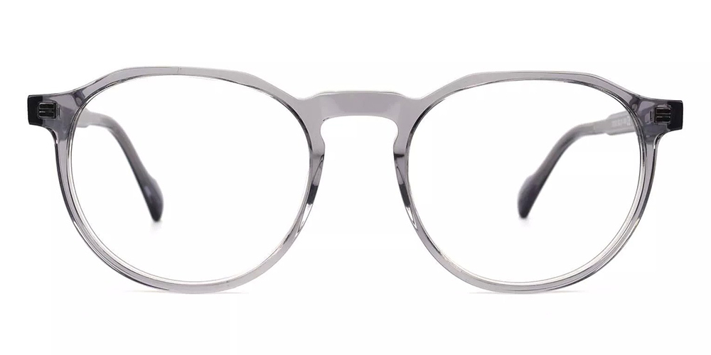 Inglewood Gray Prescription Glasses Face