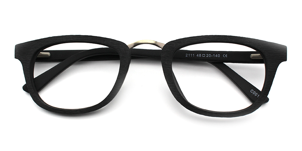 Hunter Black Prescription Glasses Front