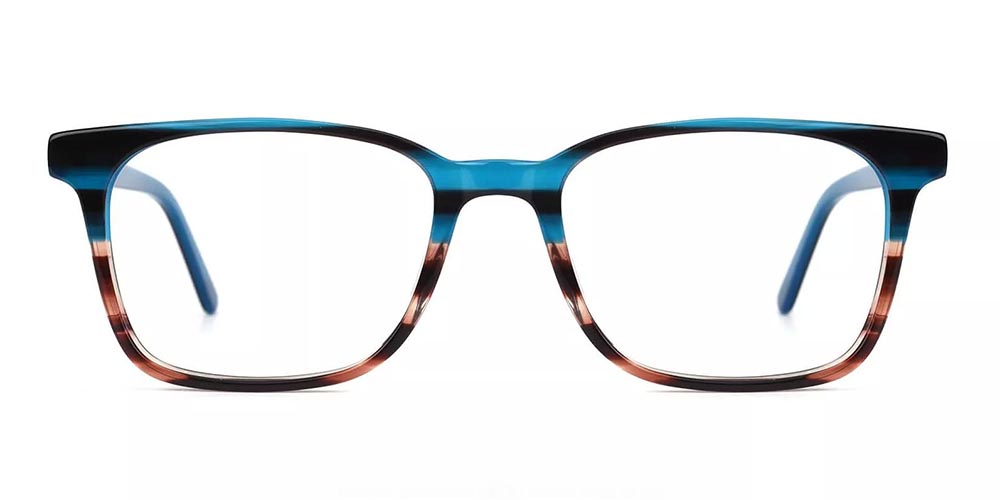 Sparks Blue Prescription Glasses Face