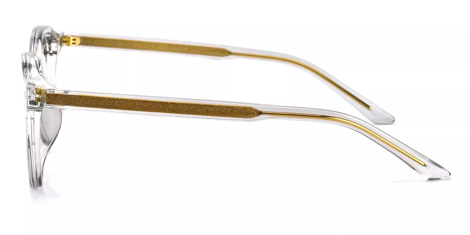 Edison Gray & Clear Prescription Glasses Leg