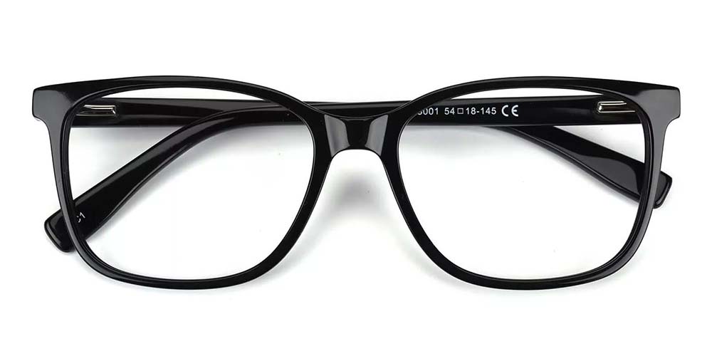 Lowell Black Prescription Glasses Front