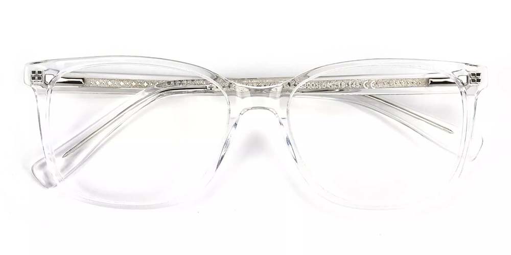 Lowell Clear Prescription Glasses Front