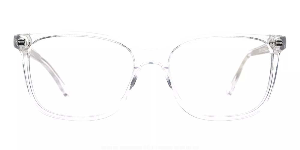 Lowell Clear Prescription Glasses Face
