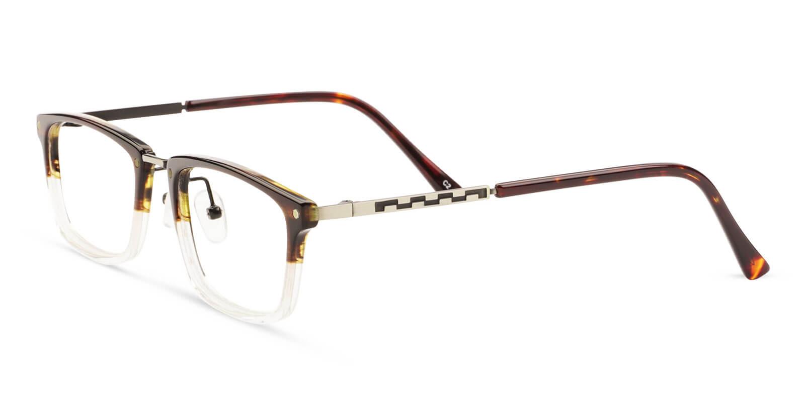 Samuel Tortoise & Clear Prescription Glasses Side