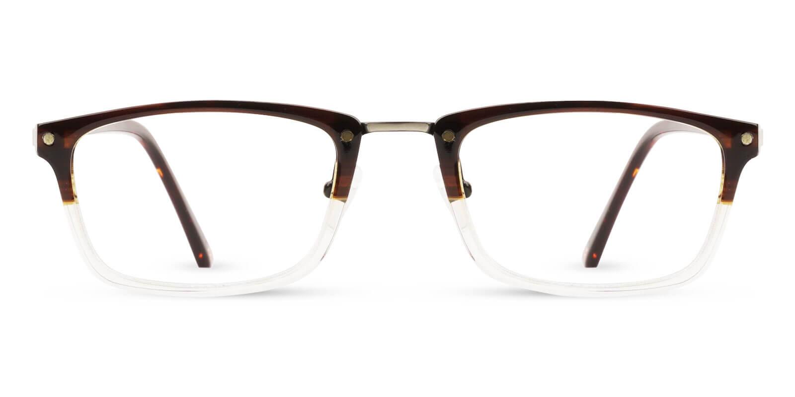 Samuel Tortoise & Clear Prescription Glasses Face