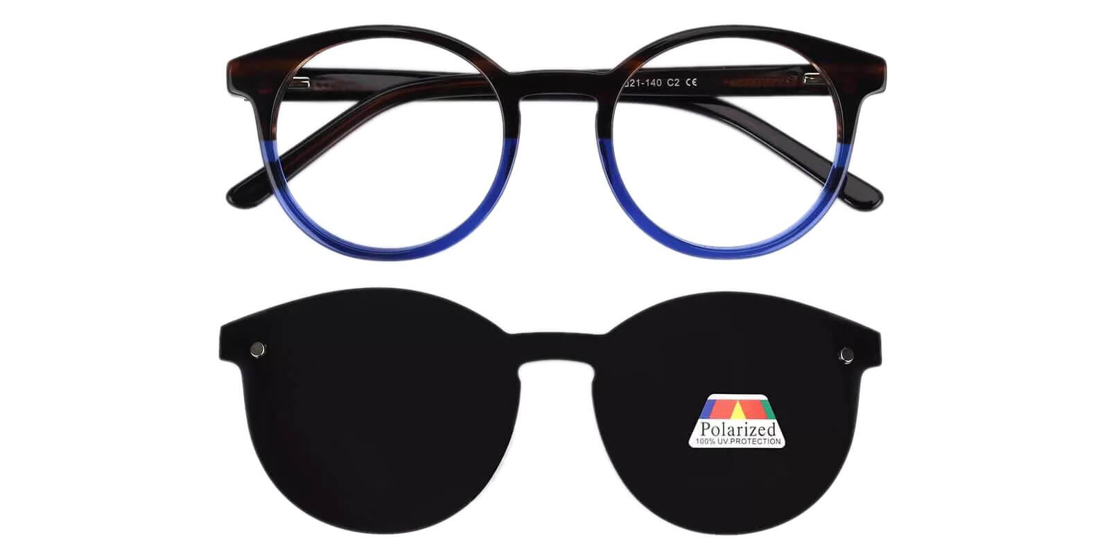 Newhall Colorful Clip On Sunglasses Front