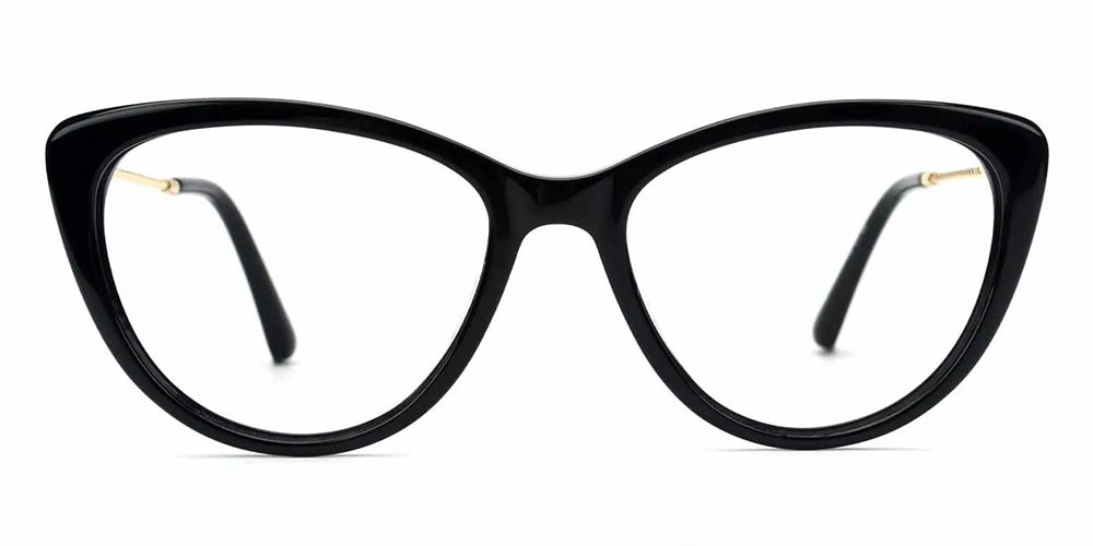 Aberdeen Black Prescription Glasses Face