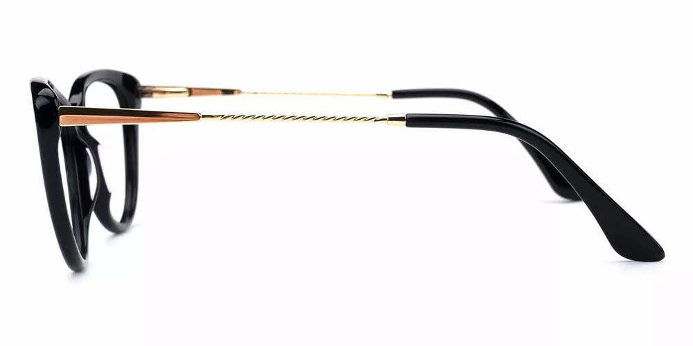 Aberdeen Black Prescription Glasses Leg