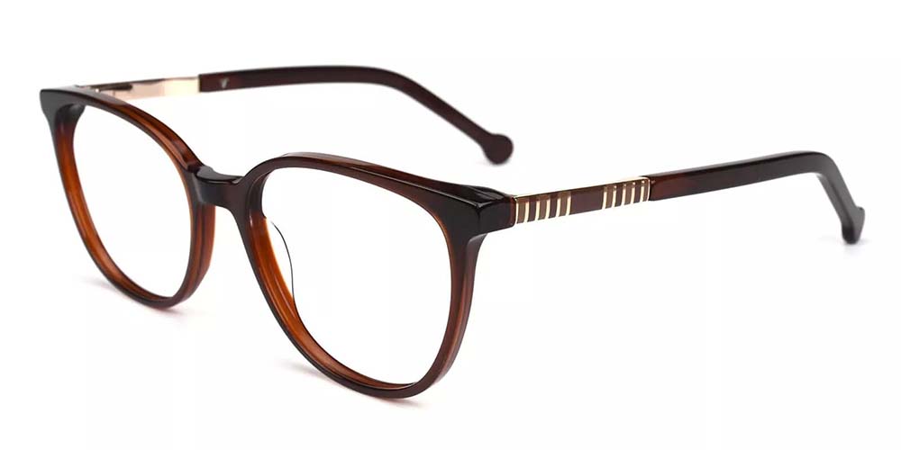 Pueblo Brown Prescription Glasses Side