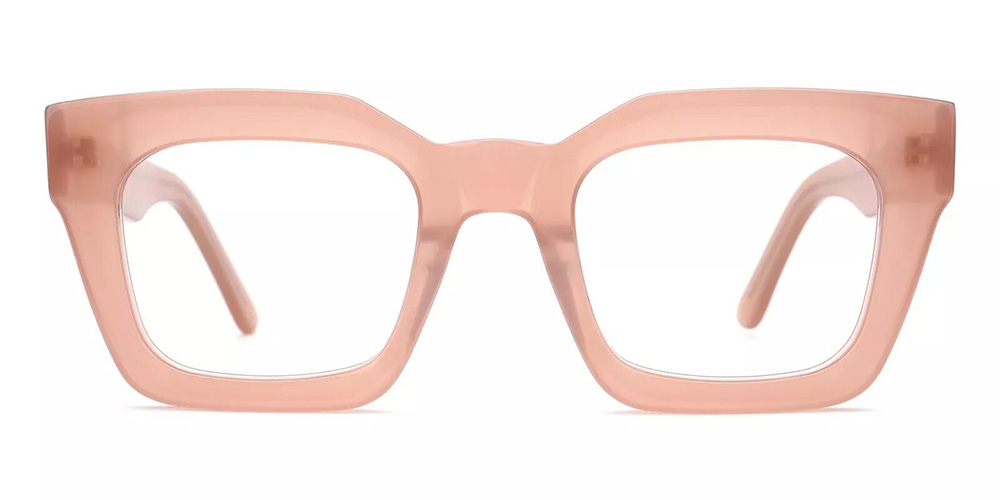 Mobile Pink Prescription Glasses Face