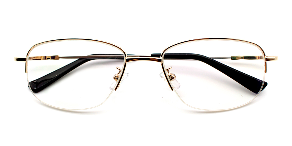 Celian Gold Prescription Glasses Front