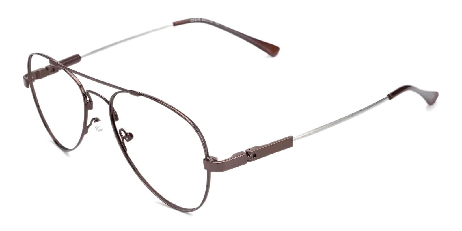 Ismael Brown Prescription Glasses Side