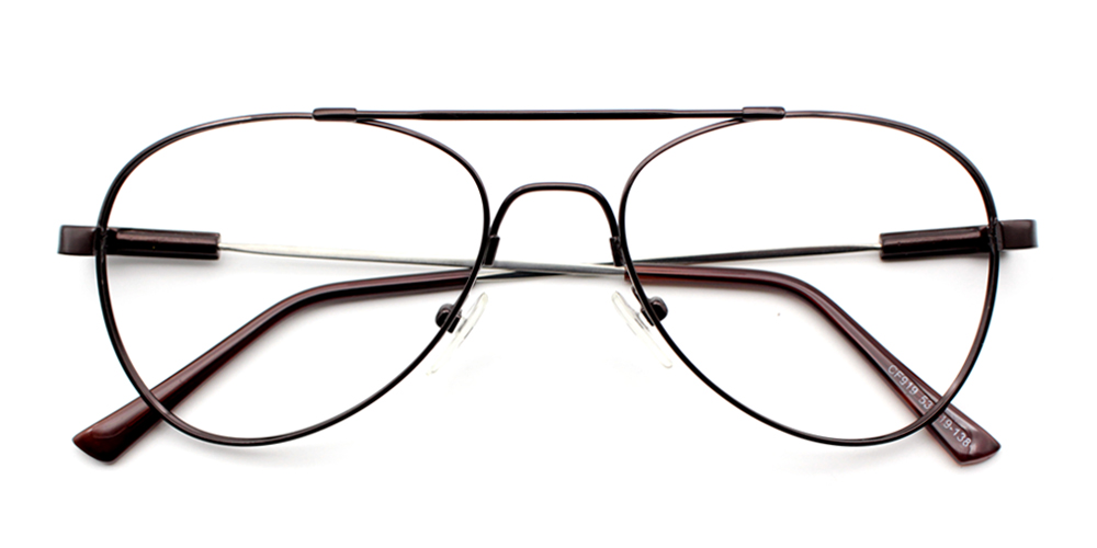 Ismael Brown Prescription Glasses Front