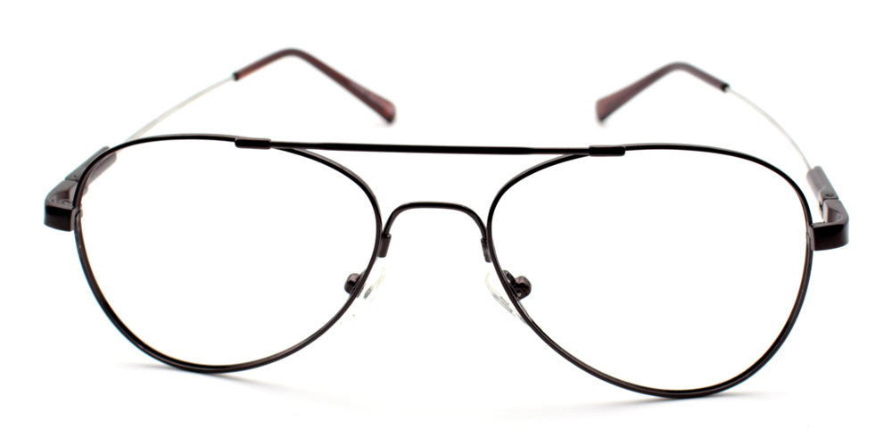Ismael Brown Prescription Glasses Face