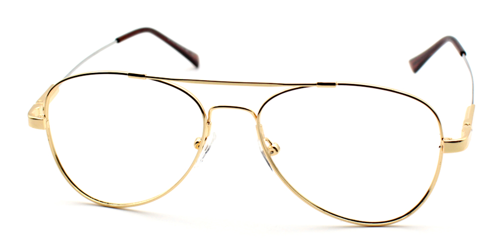 Ismael Gold Prescription Glasses Side