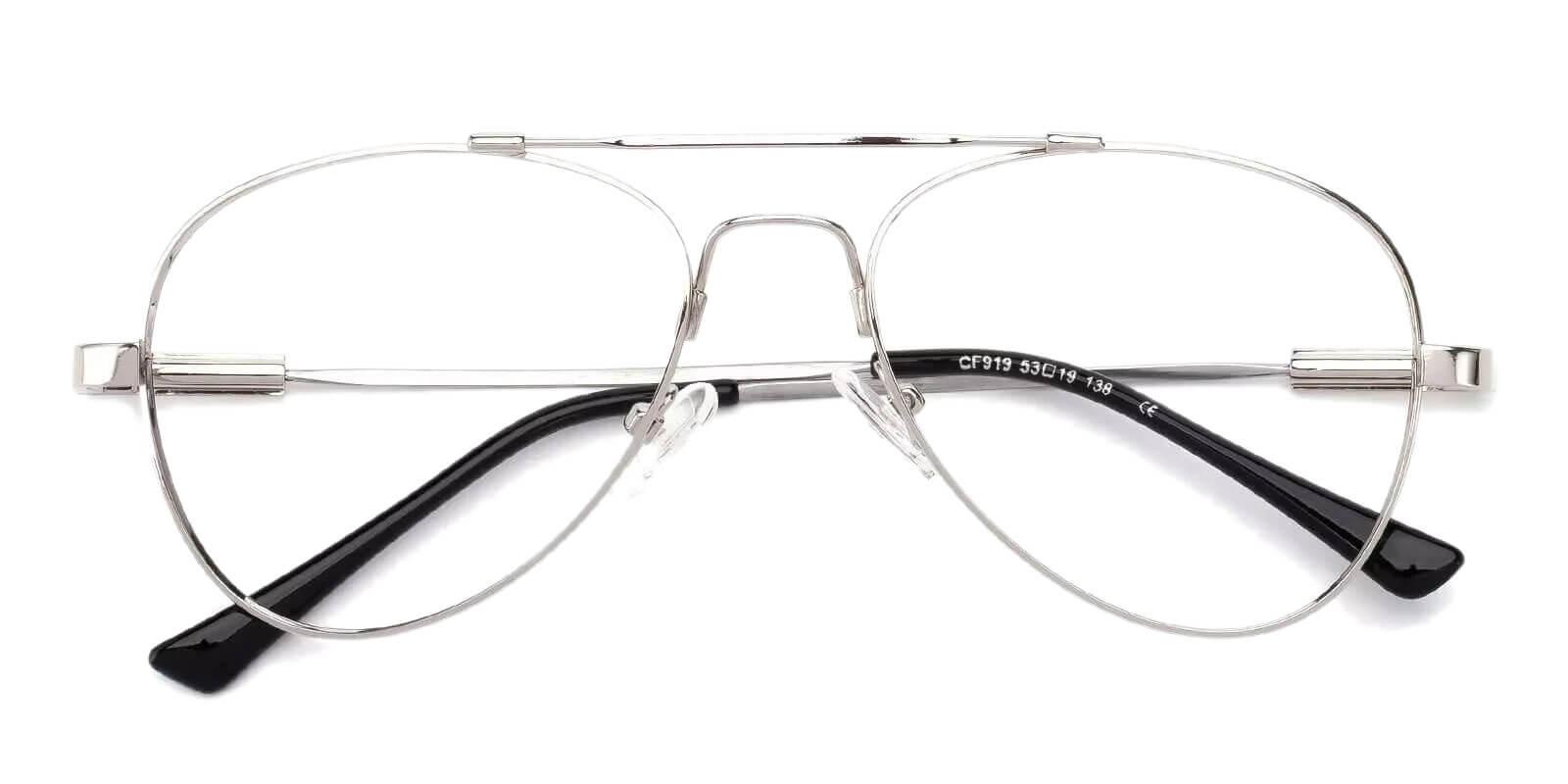 Ismael Silver Prescription Glasses Front