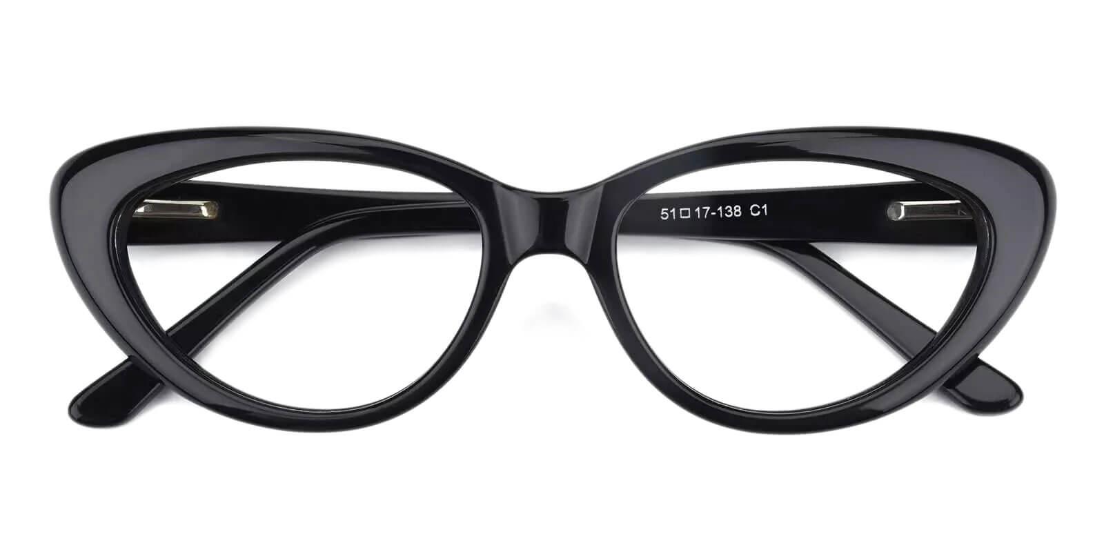 Upland Black Prescription Glasses Front