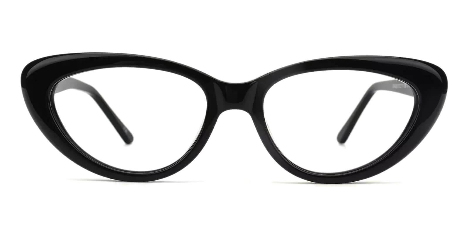 Upland Black Prescription Glasses Face