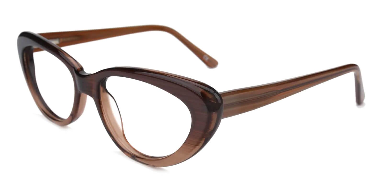 Upland Brown Prescription Glasses Side