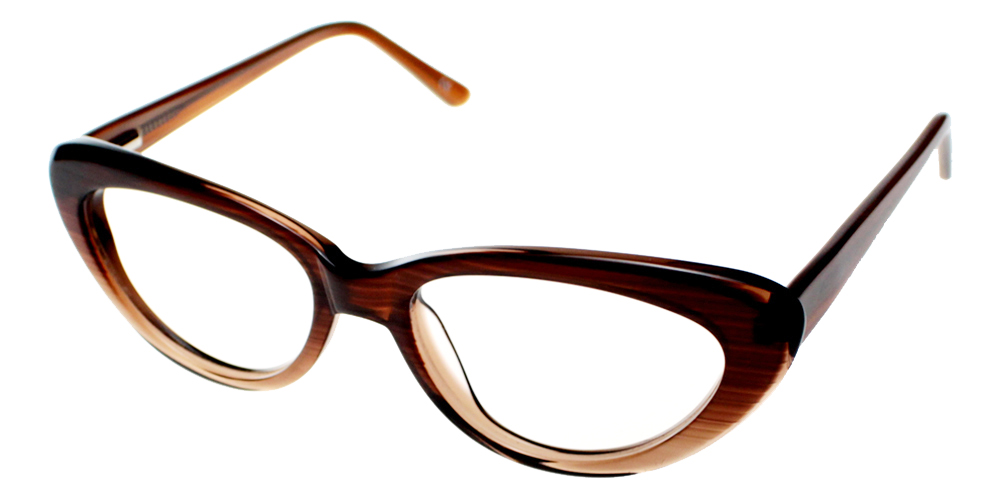 Upland Brown & Red Prescription Glasses Side