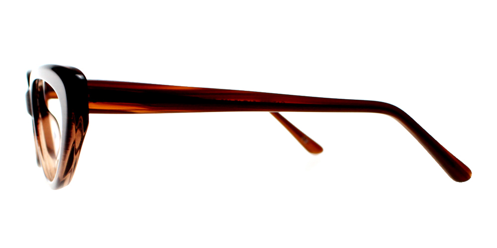 Upland Brown & Red Prescription Glasses Leg