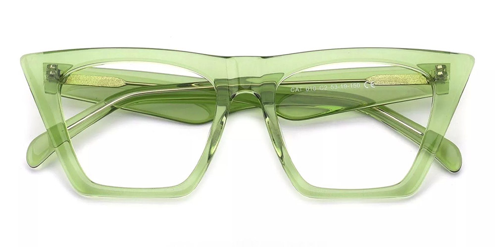 Concord Green Prescription Glasses Front