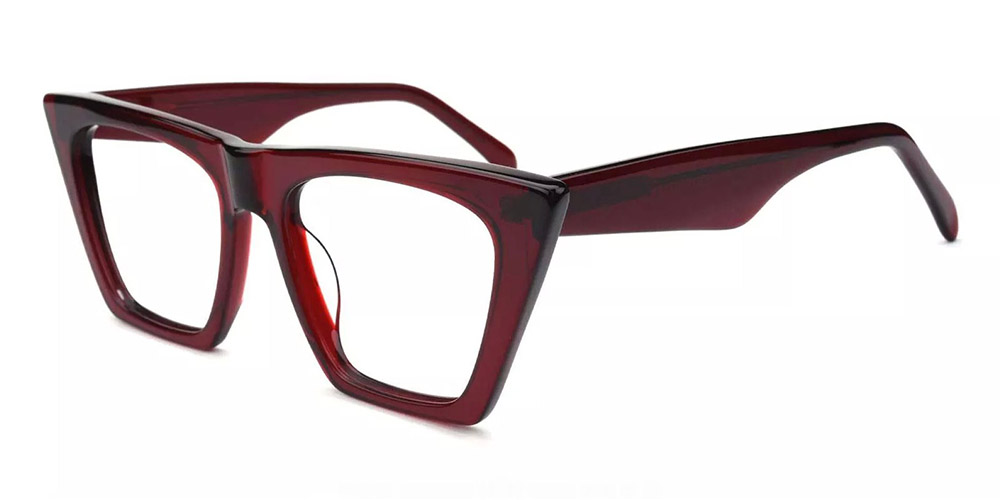 Concord Red Prescription Glasses Side