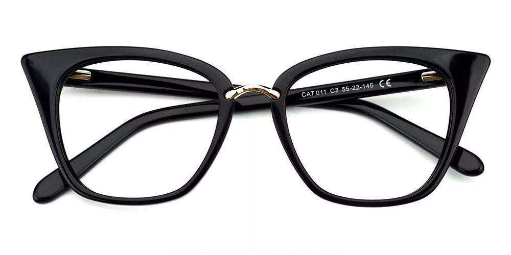 Stamford Black Prescription Glasses Front