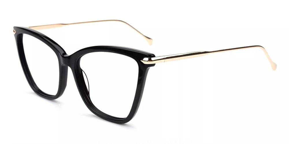 Hampton Black Prescription Glasses Side
