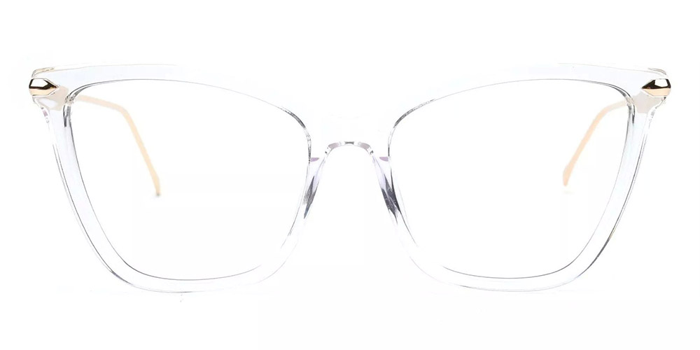 Hampton Clear Prescription Glasses Face